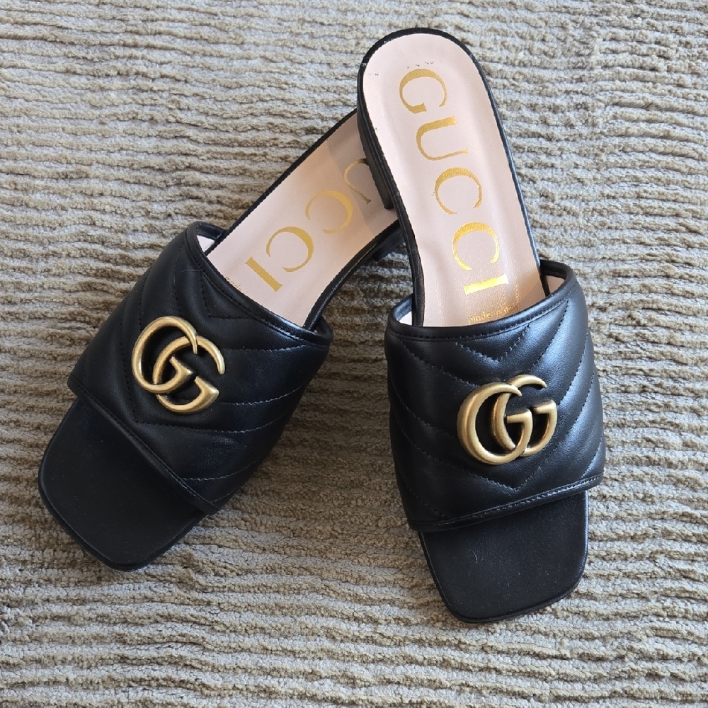 Gucci Marmont Slide Sandals